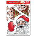 Santa & Elves Peepers Clings